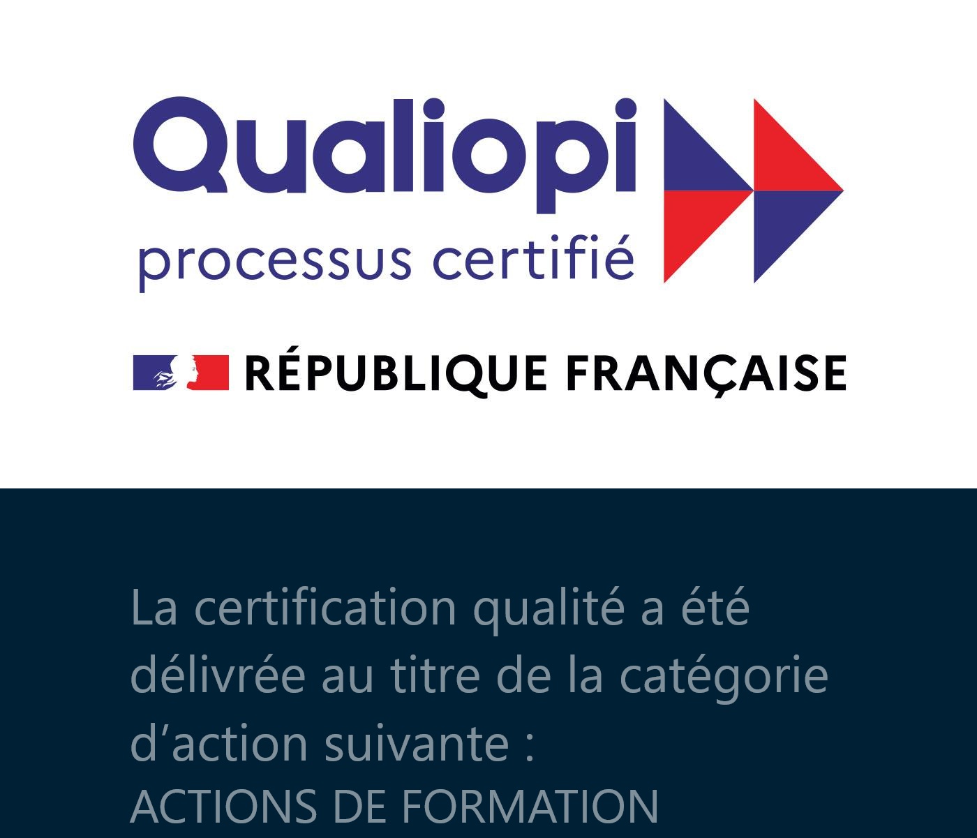 Logo Qualiopi – processus certifié